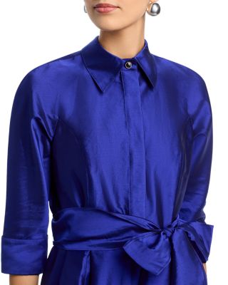 Taffeta Shirt Dress