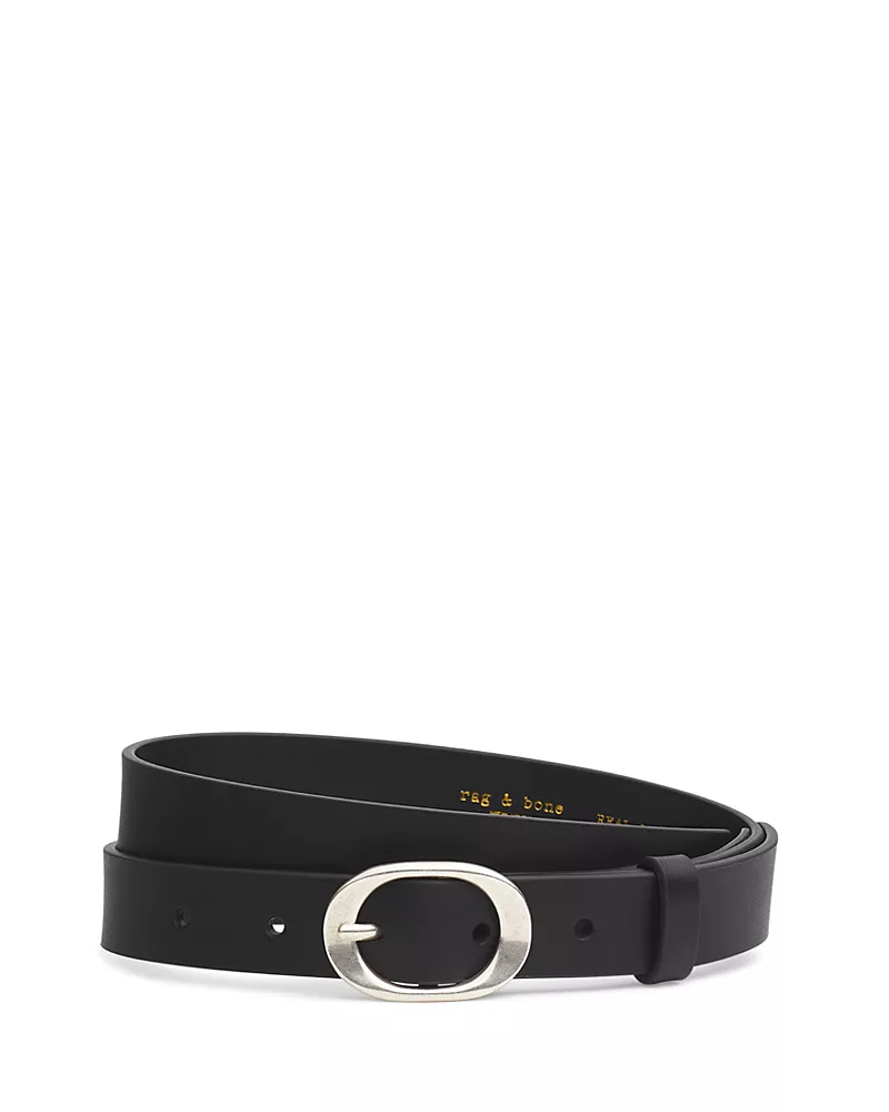 rag & bone Women's Vera Slim Leather Belt