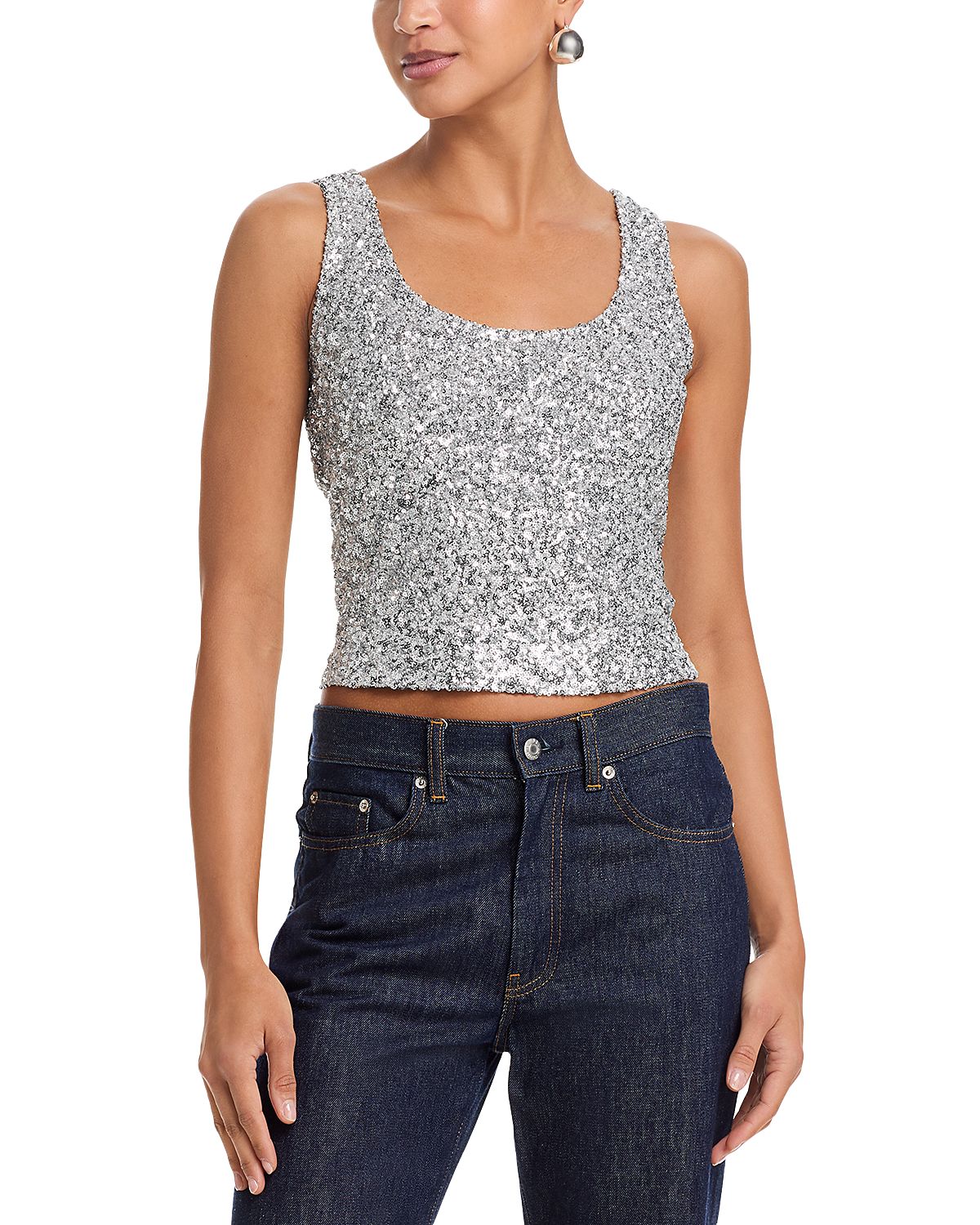 Aqua Sequin Tank - Exclusive