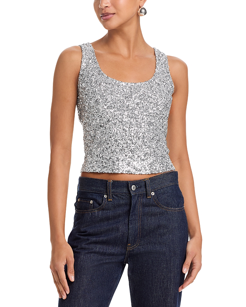 Aqua Sequin Tank - Exclusive