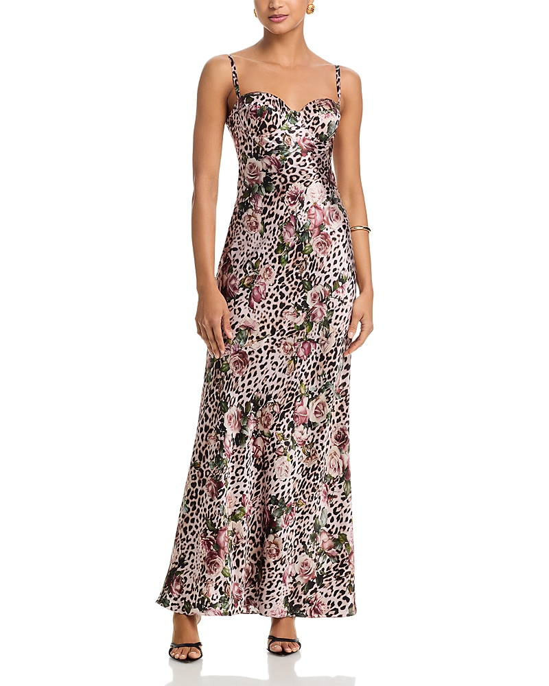 L'agence Sayla Bias Cut Silk Maxi Dress