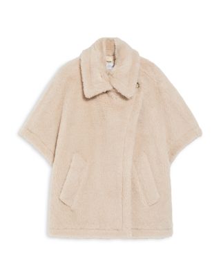 Tebe1 Faux Fur Poncho Jacket