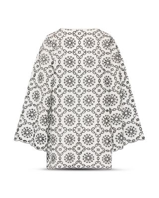 Viara Two Tone Circle Eyelet Dress Swim Cover-Up