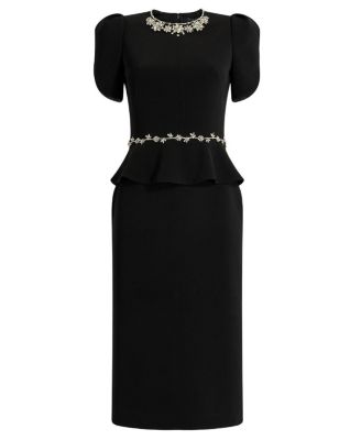  Jules Floral-Embellished Midi Dress