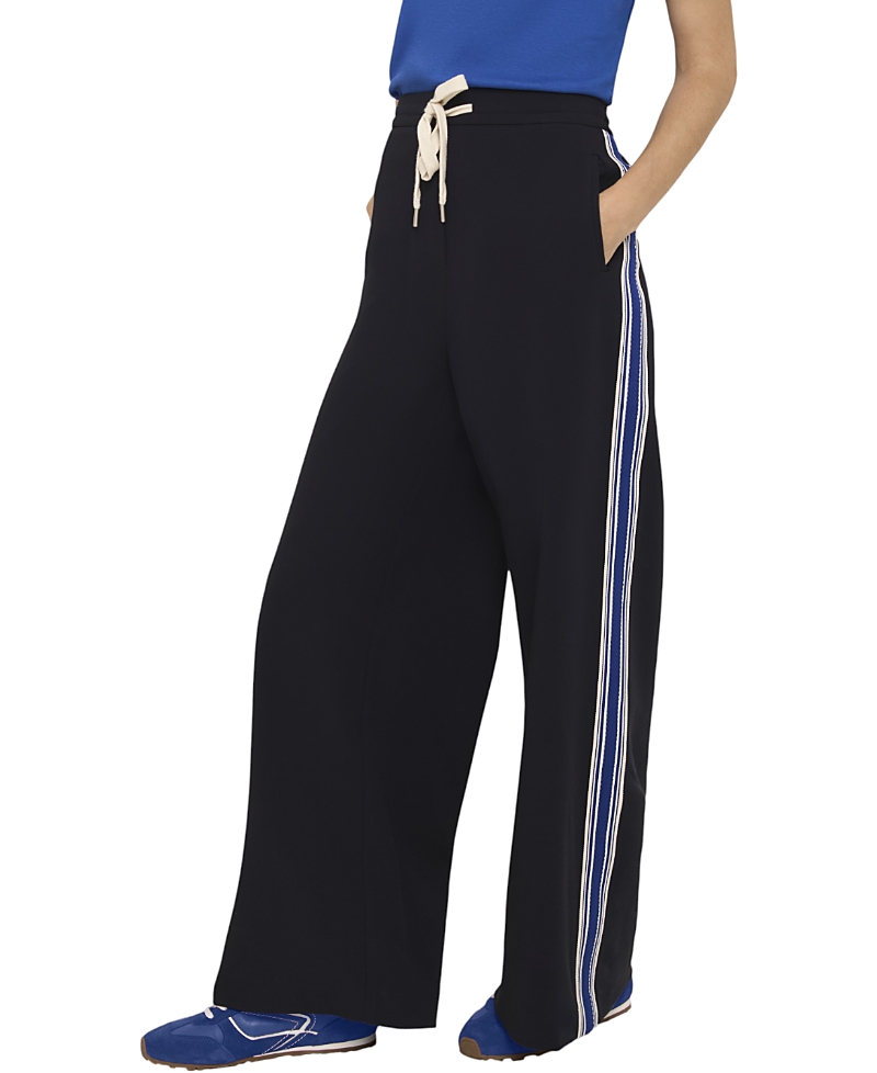 Mint Velvet Women's Side Stripe Wide Trousers