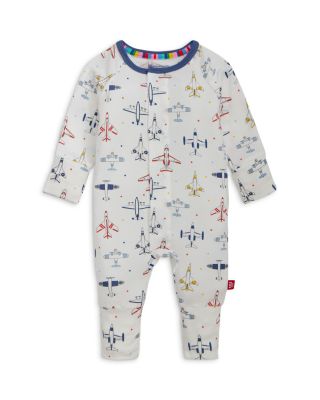 Boys' Just Plane Fun Magnetic Convertible Coverall - Baby 