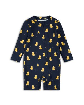 Boys' Long Sleeved Ducks Print Swim Romper - Baby