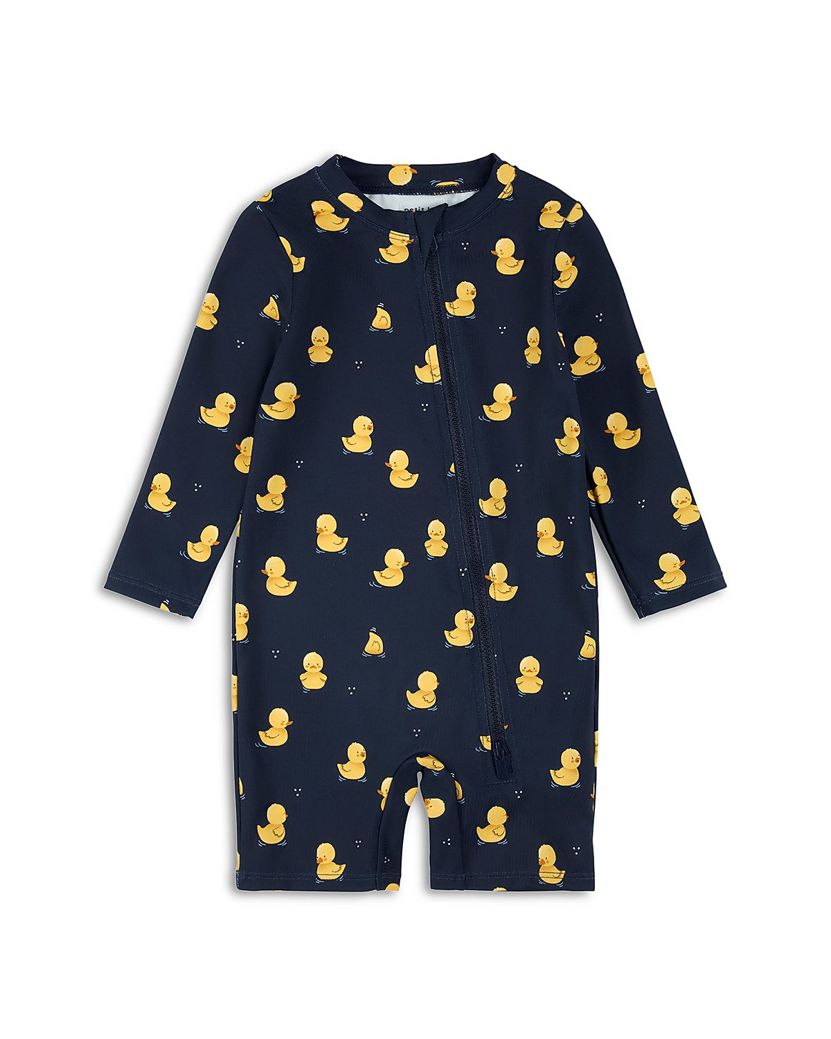 Firsts by petit lem Boys' Long Sleeved Ducks Print Swim Romper - Baby