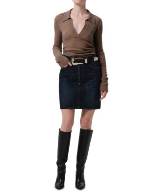 Simone Wool Cashmere Polo Sweater