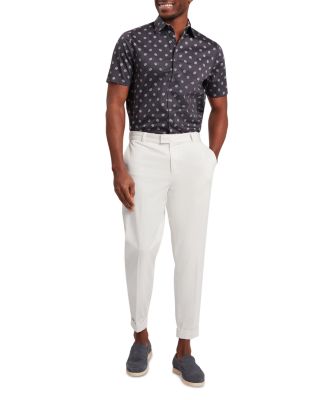 Chaska Short Sleeve Regular Fit Ditsy Floral Print Shirt