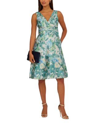Floral Jacquard Midi Dress