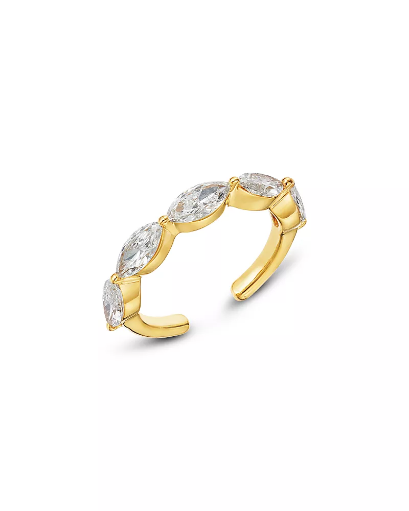 Moon & Meadow 14K Yellow Gold Lab Grown Diamond Marquis Ear Cuff