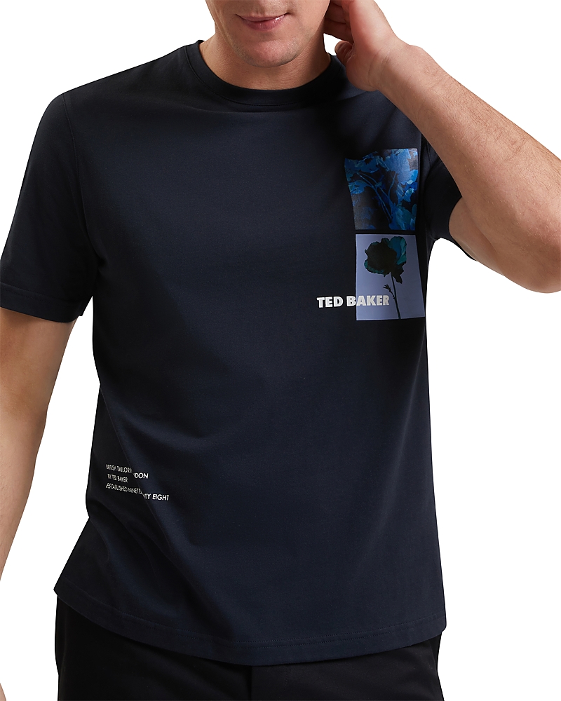 Ted Baker Floraen Short Sleeve Chest Graphic Tee