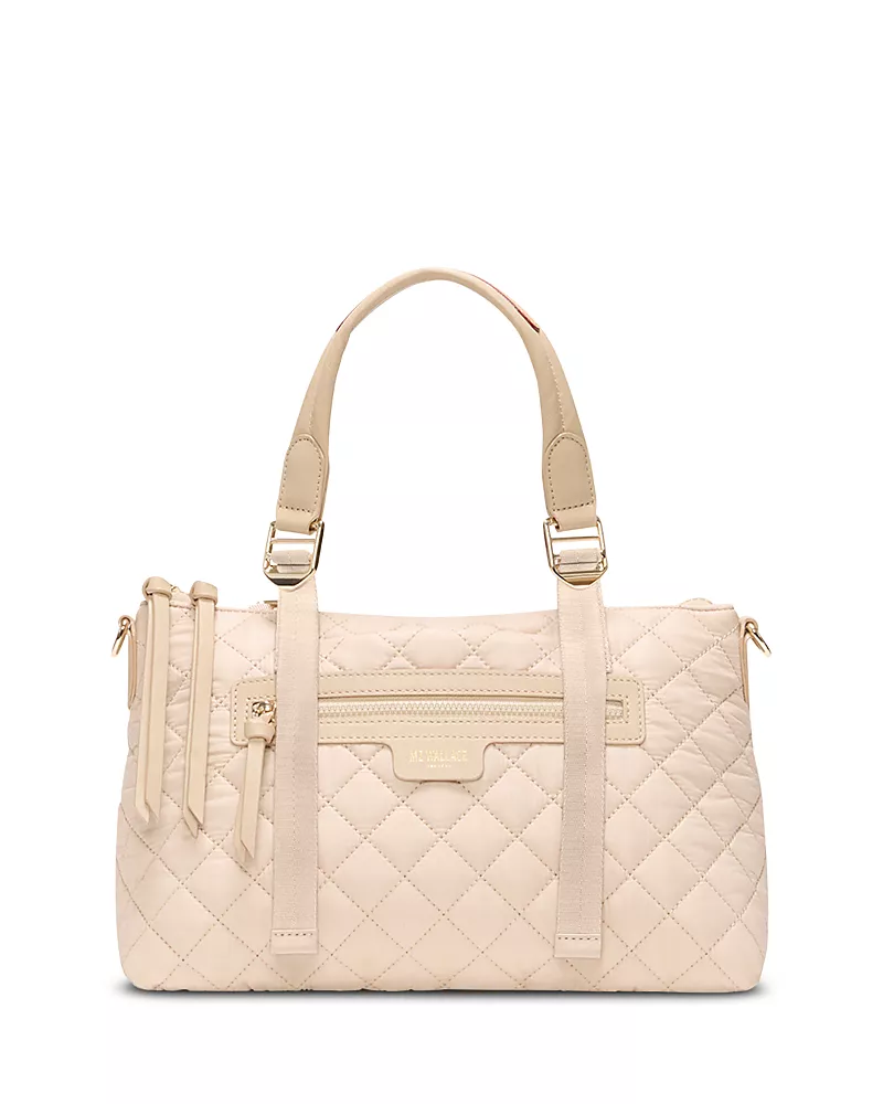 Mz Wallace Park Small Quilted Leather Satchel