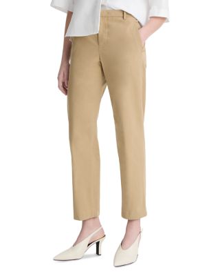 Mid Rise Chino Ankle Pants  