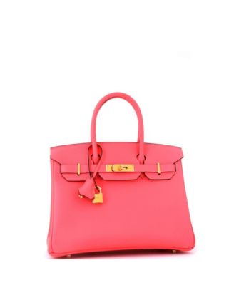Birkin 30 Handbag Pink Epsom with Gold Hardware