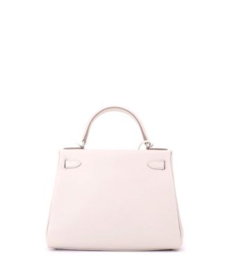 Kelly 28 Handbag Light Evercolor with Palladium Hardware