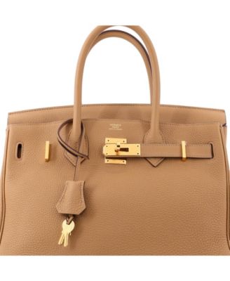 Birkin 30 Handbag Brown Togo with Gold Hardware