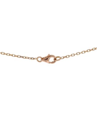  Indian Mystery Ryuse Necklace 18K Rose Gold with Smoky Quartz and Diamonds, 15.75"