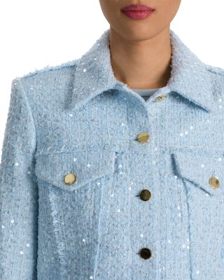 Chloe Sparkle Tweed Cropped Jacket