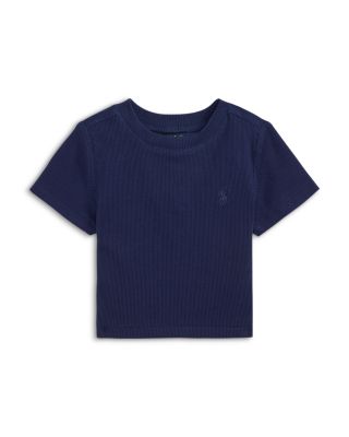 Girls' Ribbed Boxy Tee - Little Kid
