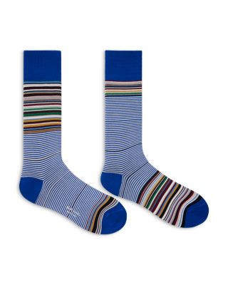 Odd Stripe Crew Socks