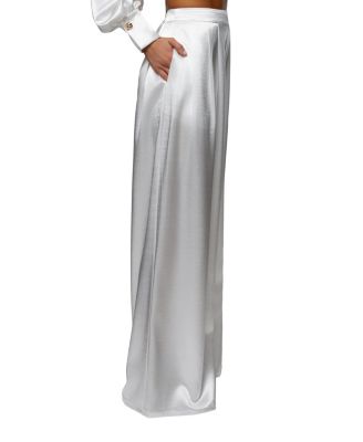  Satin Bliss Pleated Pant
