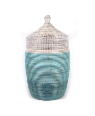  Dou Lid Storage Basket Two-Tone