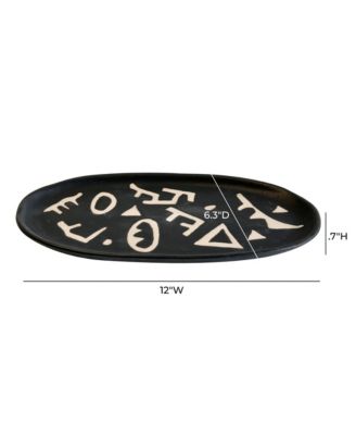 Ceramic Runes Catchall Dish