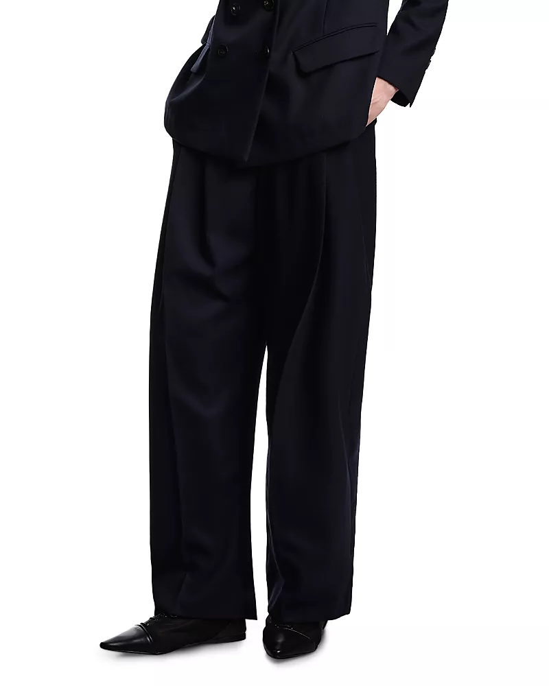 Emporio Armani Wool Pleated Pants