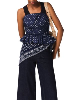 Patterned Bustier Top