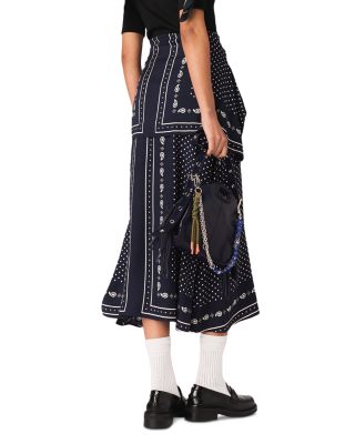 Patterned Mixed Media Dress