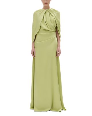 Hallie Draped Cape Gown