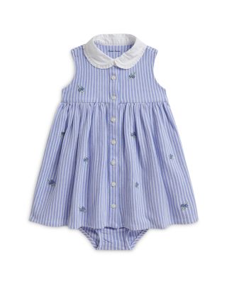Girls' Blueberry Cotton Mesh Dress & Bloomer - Baby