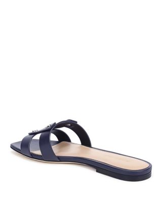 Women's Via Leather Slide Sandals