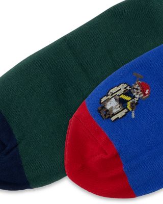 Polo Society Mini Bear Crew Socks, Pack of 2