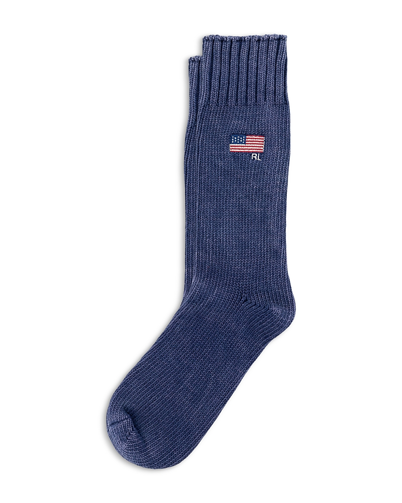 Polo Ralph Lauren Polo Country Store Indigo Flag Crew Socks