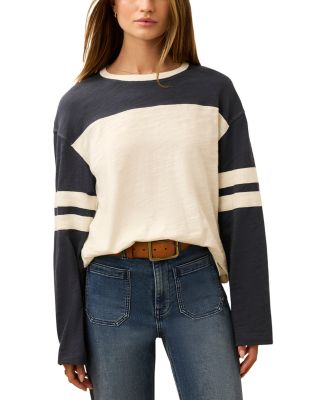 Sunwashed Slub Varsity Tee