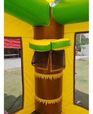  Premium Inflatable (Without Blower) - 13 x 12 x 14.5 Foot - Deluxe Castle Big Crossover Inflatable Bouncy House Jumper Unit for Kids