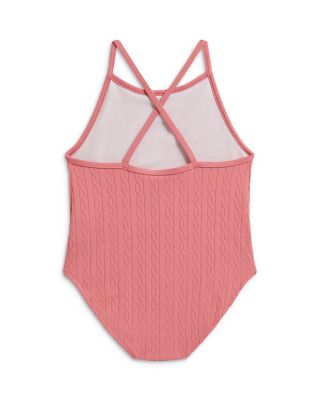 Girls' Mini Cable Jacquard One Piece Swimsuit - Baby