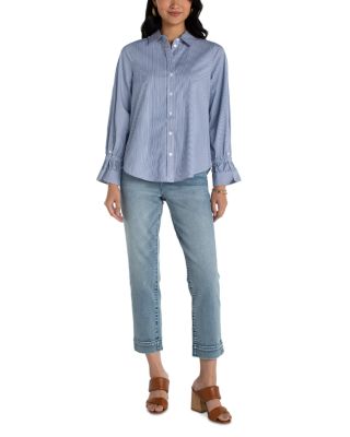 Collared Button Front Top