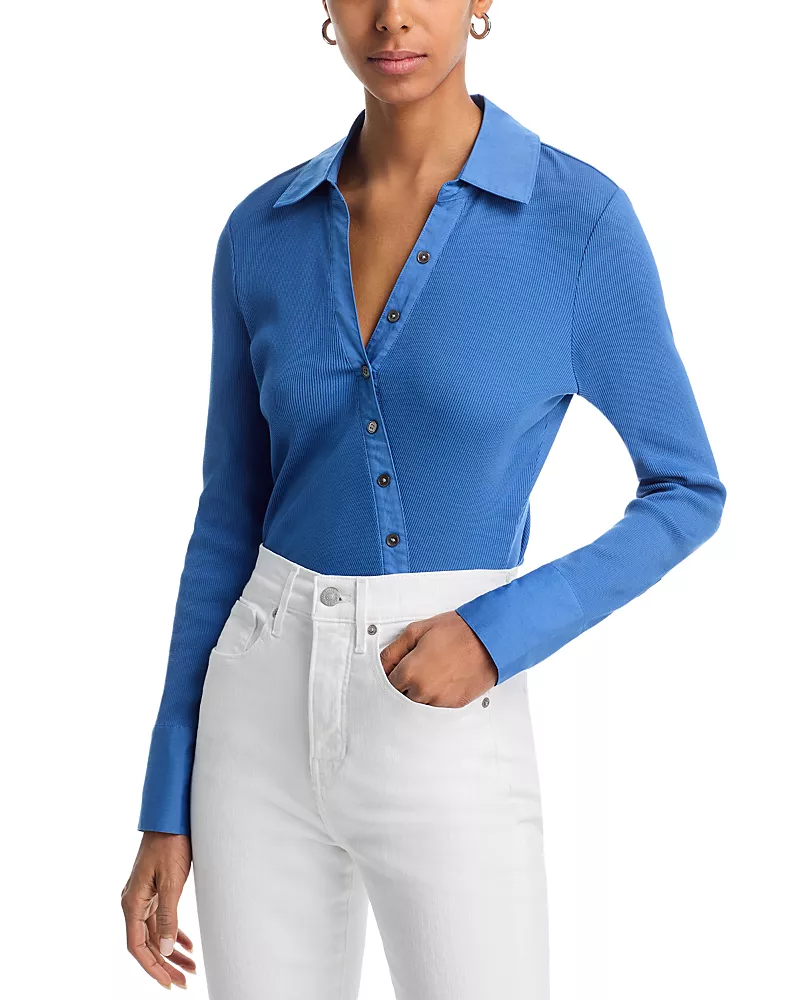 Veronica Beard Brenner Angled Shirt