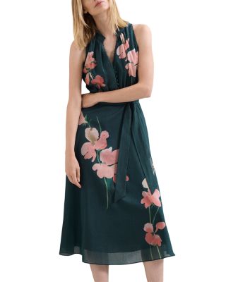 Lucinda Button Front Floral Dress