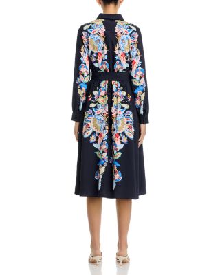 Button Sleeve Button Front Dress