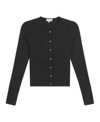 Pointelle Crop Cardigan