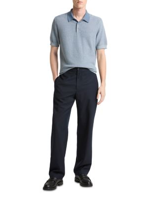 Geo Jacquard Short Sleeve Polo Shirt