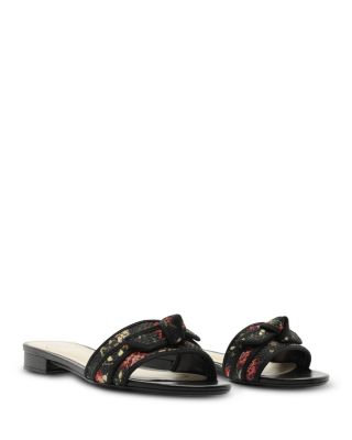 Women's Grossgrain Bow Slides