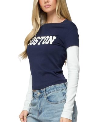 Boston Layered Long Sleeve T Shirt