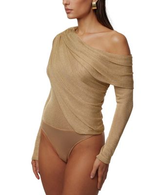  Opulent Metallic Bodysuit