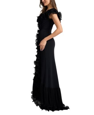 Leandra Cascading Ruffle Gown
